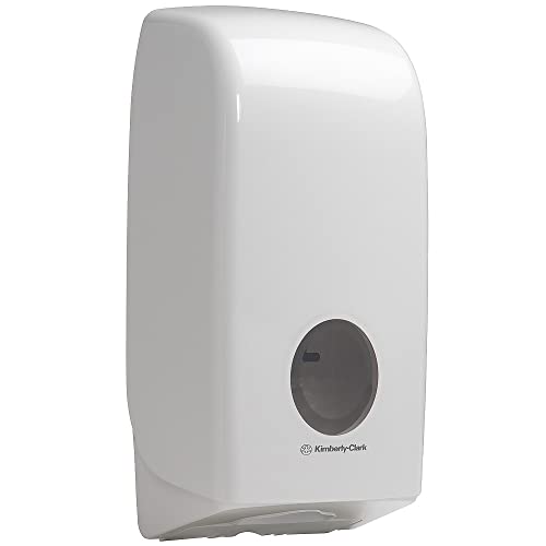 Aquarius-Spender für Einzelblatt-Toilettenpapier 6946 – 1 x Spender für Einzelblatt-Toilettenpapier, weiß von KIMBERLY-CLARK