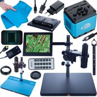 Rosfix Earth Pro MCEP-0,5X Digitalmikroskop + Aquarius PRO KMAP-HDMI-USBC-Kamera 8,29 MP + Silikonmatte 380 x 260 mm + Halter 280 mm + 8-Zoll-Display von Aquarius