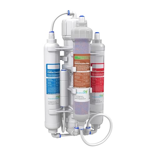 Aquatic Life RO Buddie 4-stufige Umkehrosmose-Entionisierungs-Wasserfilteranlage RO/DI-Filtrationseinheiten für Aquarium, 50 GPD Aquatic Life RO Buddie 4-stufige Umkehrosmose-Entionisierungs-Wasserfilteranlage RO/DI-Filtrationseinheiten für Aquarium, 50 GPD von Aquatic Life