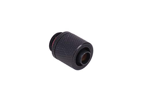 Aquatuning 11/8mm (8x1,5mm) Anschraubtülle G1/4 - gerändelt - Black matt Wasserkühlung Anschlüsse von Alphacool