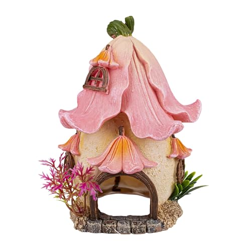 Aquavie Arlotte's House – Haus mit Blume – Dekoration für Aquarium – 11 x 10,5 x 15 cm von Aquavie Technologie