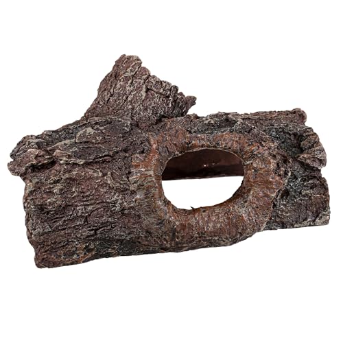 Aquavie Habitat Holzrinde – Haus Stamm – Dekoration für Aquarium – 19,5 x 12 x 10 cm von Aquavie Technologie