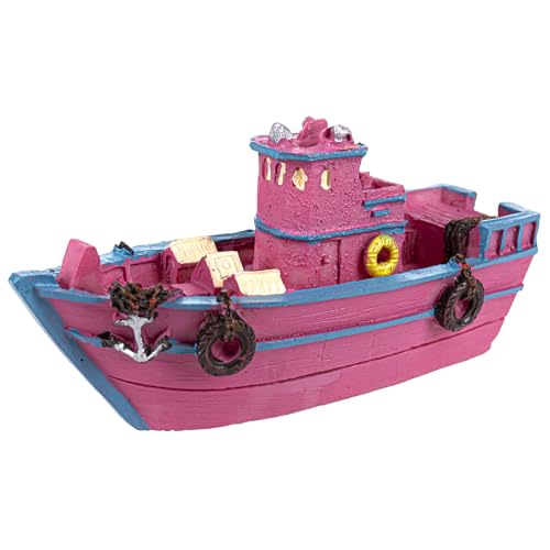 Aquavie Oliver's Boat – Boot – Dekoration für Aquarium – 12,5 x 5 x 6,5 cm von Aquavie Technologie