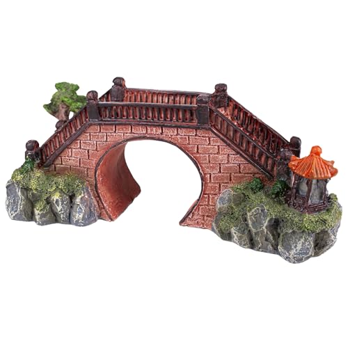 Aquavie Pierre's Zen Bridge – Steinbrücke – Dekoration für Aquarium – 18 x 8,5 x 7 cm von Aquavie Technologie