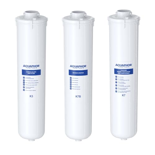 AQUAPHOR Crystal ECO Ersatzfilterset Ersatzkartuschen Trio Wasserfilter Set K3 - K7B - K7 von Aquintos Wasseraufbereitung