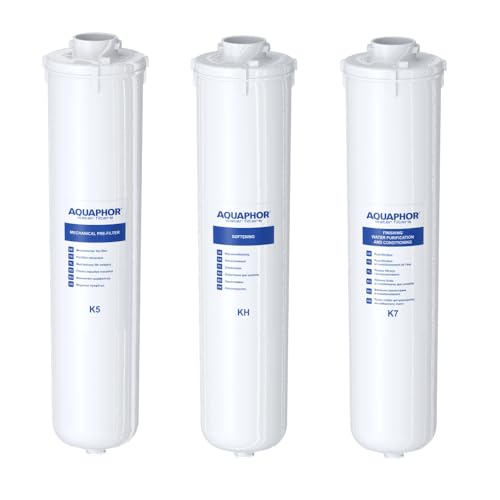 AQUAPHOR Crystal HA Ersatzkartuschen Ersatzfilter Wechselfilterset Trio Wasserfilter Set K5 - KH - K7 von Aquintos Wasseraufbereitung