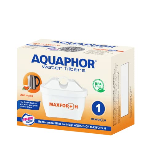 AQUAPHOR MAXFOR+ H MAXPHOR+ H ALL IN ONE Filterkartusche Wasserfilter 1er Pack mit EXTRA KALKSCHUTZ AQUALEN kompatibel mit BRITA MARELLA ALUNA Tischkannenfilter AUFTISCHFILTER von Aquintos Wasseraufbereitung