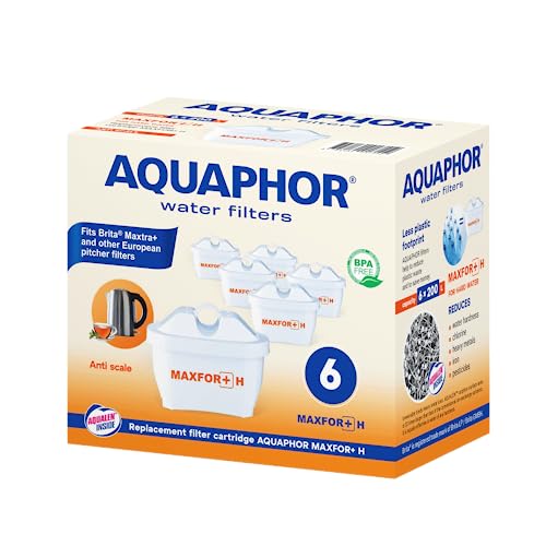 AQUAPHOR MAXPHOR+ MAXPHOR+ H Filterkartuschefür extra hartes Wasser Ersatzfilter Wasserfilter 6er Pack mit EXTRA KALKSCHUTZ AQUALEN für Tischwasserfilter AQUAPHOR MAXPHOR+ MAXPHOR+ H Filterkartuschefür extra hartes Wasser Ersatzfilter Wasserfilter 6er Pack mit EXTRA KALKSCHUTZ AQUALEN für Tischwasserfilter von Aquintos Wasseraufbereitung