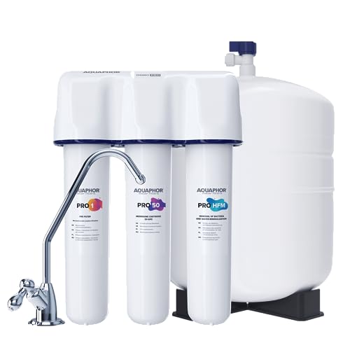 AQUAPHOR PRO100-HFM Umkehrosmoseanlage Trinkwasser-Umkehrosmose-System mit Keimsperre und Remineralisierung PRO-HFM Kartusche für Trinkwasser 15,6l/h - 380 Liter am Tag AQUAPHOR PRO100-HFM Umkehrosmoseanlage Trinkwasser-Umkehrosmose-System mit Keimsperre und Remineralisierung PRO-HFM Kartusche für Trinkwasser 15,6l/h - 380 Liter am Tag von Aquintos Wasseraufbereitung