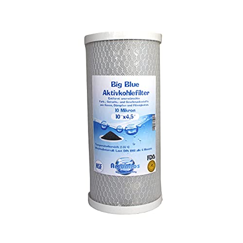 Aktivkohlefilter Big Blue 10 Zoll - Wasserfilter Carbon Block von Aquintos Wasseraufbereitung