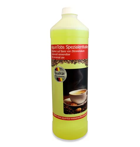 AquinTobs Spezialentkalker - 1000 ml - für Kaffemaschinen, Wasserkocher, Bügeleisen uvm. - universell einsetzbar - Made in Germany von Aquintos Wasseraufbereitung