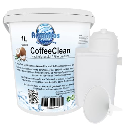 Refill-Set Alternative passend für Siemens TZ70003 Bosch TCZ7003 Patrone/Refill-Set mit 1 L Nachfüllgranulat von Aquintos Wasseraufbereitung