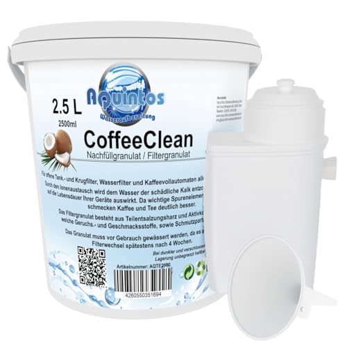 Refill-Set Alternative passend für Siemens TZ70003 Bosch TCZ7003 Patrone/Refill-Set mit 2.5 L Nachfüllgranulat von Aquintos Wasseraufbereitung