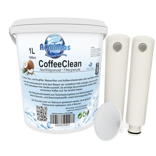 Filter Nachfüll Granulat Filtergranulat passend für DeLonghi ECAM ETAM ESAM BOC EC DLSC002 SER3017 Kaffeevollauotmaten Filter Nachfüll Granulat Filtergranulat passend für DeLonghi ECAM ETAM ESAM BOC EC DLSC002 SER3017 Kaffeevollauotmaten von Aquintos Wasseraufbereitung