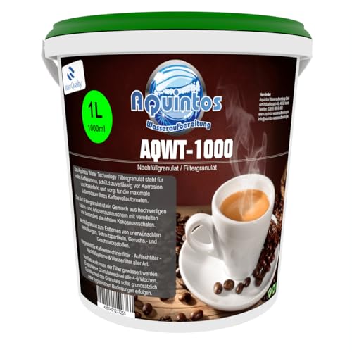 Filtergranulat Nachfüllgranulat Füllung für Wasserfilter Filter Wasserfilter für Kaffeevollautomaten Aquintos-Water-Technologie 1 Liter von Aquintos Wasseraufbereitung