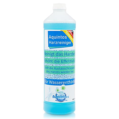 Harzreiniger für alle Enthärtungsanlagen Entkalkungsanlagen Weichwasser-Schadstoffentfernung Befreit nicht nur von Kalk - Reinigunsmittel -Made in Germany- Aquintos ResinClean Harzreiniger von Aquintos Wasseraufbereitung