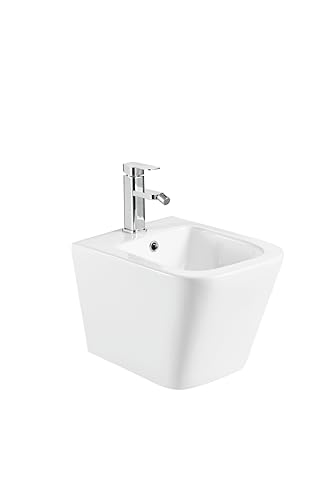 Aquore 385977 / SA.BPISASUSP BTW Pisa Suspended Hängendes Bidet, Glänzend Weiß von Aquore