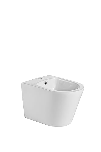 Aquore 385979 Turin ausgesetzt Bidet, Glänzend Weiß von Aquore