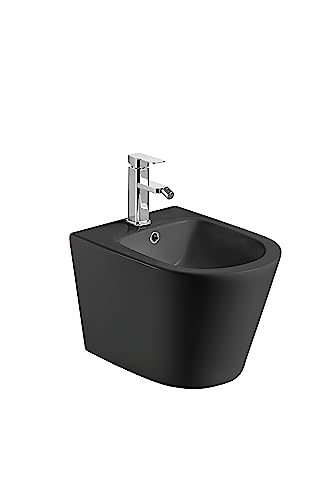 Aquore 385993 / SA.BPISASUS-NM BTW Pisa Suspended Black Matt Hängendes Bidet, Mattschwarz von Aquore