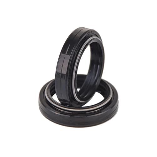 Aqxyhjk 41x53x8 41 53 8 Gabeldämpfer-Öldichtung und Staubschutz for FZ 09 FZ 07 MT 07 09 YZF R1 YZF R6 R3 600R 750R SP FZR 750R FZR1000 (Color : 2pcs Oil Seal) von Aqxyhjk