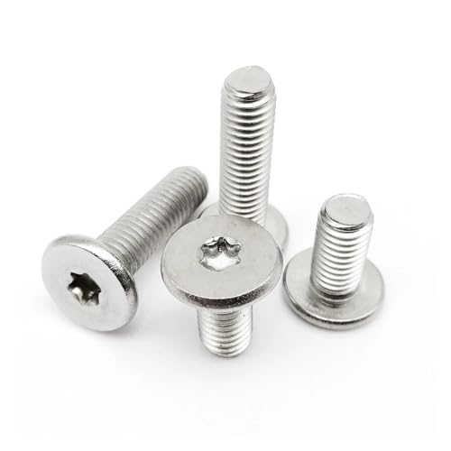 Aqxyhjk 50 stücke M3 304 Edelstahl cm Sechs-Lappen Torx Ultra Dünne Super Niedrigen Flachen Wafer Kopf Bolzen Schraube(5mm) von Aqxyhjk