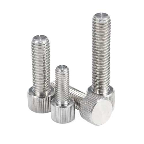 Aqxyju M2 M2.5 M3 M4 M5 M6 M8 304 Edelstahl Rändelschraube Rundkopf Handfestziehschraube Chassis Rändelschraube Maschinenwerkzeug Einstellung Handschraube(6mm,M4-10pcs) von Aqxyju