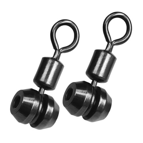 Aqxypas Angelwirbel, 25~100 Stück, 3-Wege-Wirbel, Angel-Rig-Linienverbinder, Rotationskreuz-Linienwirbel, Salzwasser-Angel-Rollwirbel(S 30kg 12.5mm,50 Pcs) von Aqxypas