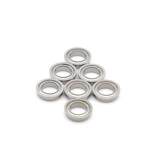 Aqxypas F6803ZZ Flanschlager 17 x 26 x 5 mm 2 Stück ABEC-7 doppelt geschirmte Rillenkugellager mit Flansch F6803 Z ZZ Kugellager F6803-2Z F6803Z von Aqxypas