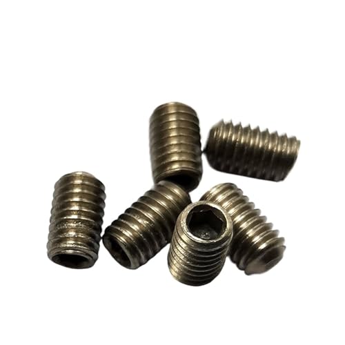 Aqxypas M1.6-M8 Titan-Madenschraube, Gr2-Ti Innensechskant-Flachschrauben, E021(M1.6x4-50 pieces) von Aqxypas
