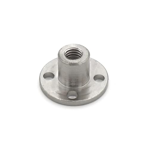 Aqxypas M3 M4 M5 M6 M8 Stahl Flansch Gewinde Mutter Kupplung Starre Flansch Couper Guide Welle Unterstützung(M5 Screw Nut) von Aqxypas