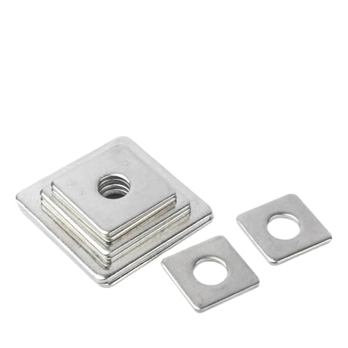Aqxypas Quadratische Unterlegscheibe M3 M4 M5 M6 M8 M10 M12 M14 M16 Quadratische Unterlegscheibe aus Edelstahl 304(6x30x2-2Pcs) von Aqxypas
