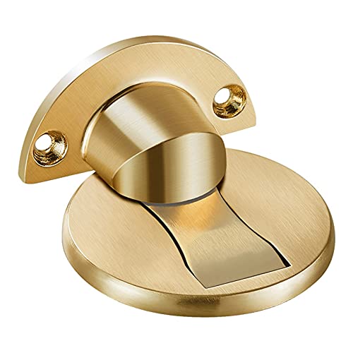 Kuaizi Magnettür 304 Edelstahl Türstopper, Nagelfreie Installation, versteckter Türstopper, Tür-Saugmöbel-Hardware Jingxin(Color:Gold) von Aqxyqaz