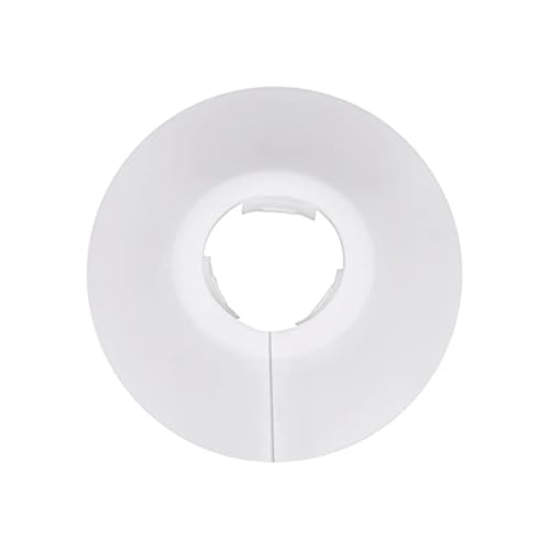 1 Stück 45 mm PVC-Kühlerrohrabdeckung, Wasserrohr-Wasserhahnrohrabdeckung, Dekoration, wasserdicht, weiß/schwarz, perfekter Ersatz lingli(Bianco) von Aqxyxsw