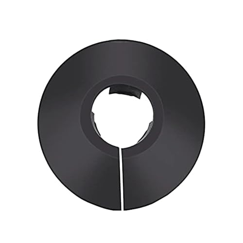 1 Stück 45 mm PVC-Kühlerrohrabdeckung, Wasserrohr-Wasserhahnrohrabdeckung, Dekoration, wasserdicht, weiß/schwarz, perfekter Ersatz lingli(Black) von Aqxyxsw