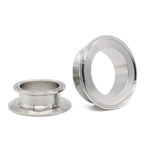 GUYTRM 1,5 "2" 2, "3" 4 "Tri Clamp Minderer Ende Abdeckung SS304 Flansch 50, 64 77, 91 119mm Ferrule Sanitär Homebrew Bier Rohr Fitting lingli(2 inch x 3.5 inch,2 PCS_SS304) von Aqxyxsw