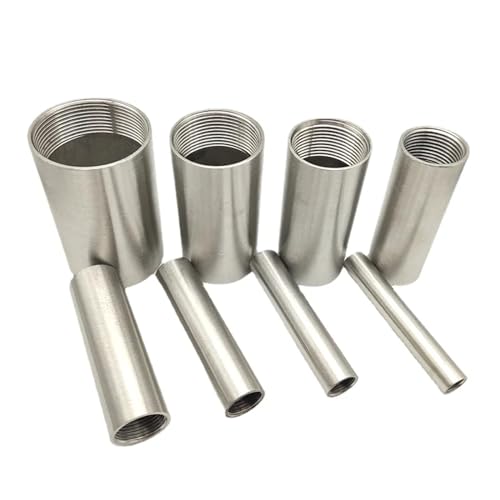 GUYTRM 1/8 "1/4" 3/8 "1/2" 3/4 "1" -2 "weibliche 50 60 80 100 150 200 300mm Barrel Koppler Nippel Rohr Fitting Anschluss 304 Edelstahl lingli(150MM LENGTH_1-1/2") von Aqxyxsw