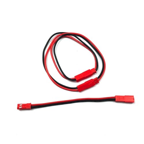 GUYTRM 10 Stücke RC Modell 2-Pin Stecker Auf Buchse Stecker 22AWG Weiche Silikon 2p Verlängerungskabel Kabel Batterie RC Modell Teile lingli(20cm) von Aqxyxsw