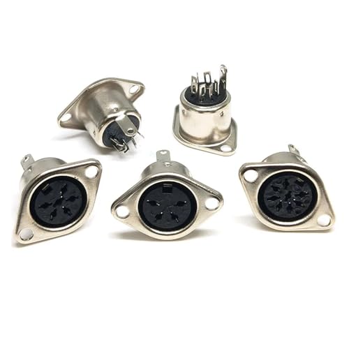 GUYTRM 10Pcs Computer Buchse 3P 4P 5P 6P 7P 8P Terminal Stecker Weiblich Jack Mount adapter Solder Kabel Stecker lingli(7Pin) von Aqxyxsw
