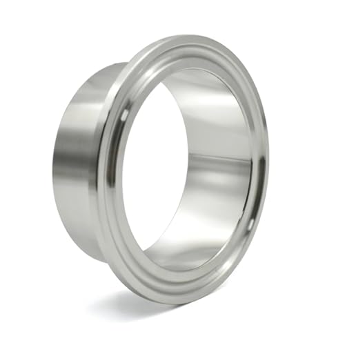 GUYTRM 12,7–108 mm 0,5 „0,75“ 1 „2“ 3 „4“ SS304 Edelstahl Sanitär Klemmverbindung Schnellanschluss Flansch Spannfutter Ende geschweißte Rohrverschraubung lingli(SS304,45MM FERRULE64_1 PCS) von Aqxyxsw