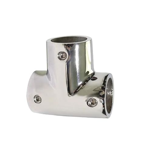 GUYTRM 19 mm/22 mm/25 mm/32 mm Boot Yacht 316 Edelstahl 3-Wege-Bootsdeck Handlauf Schiene T-Stück Kreuzverbinder Verbindungsstück lingli(19mm) von Aqxyxsw