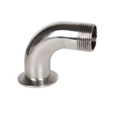 GUYTRM 3/8 "1/2" 3/4 "1" 1,2 ". 5" Außengewinde Edelstahl Sanitär Ferrule Ellenbogen Rohr Fitting Fit Tri Clamp lingli(3I8 Ferrule 50.5) von Aqxyxsw