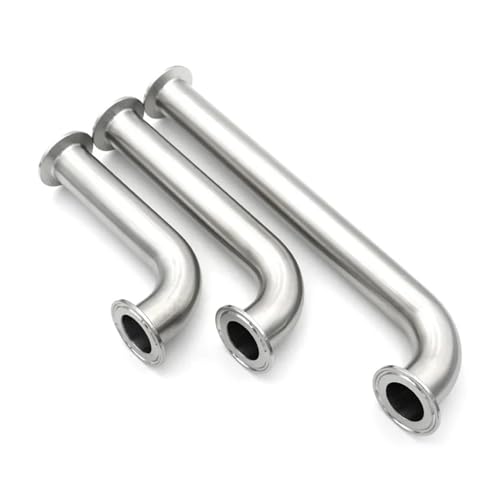GUYTRM 304/316L Edelstahl 90 Grad Ellenbogen Tri Clamp Lange Verlängerung 25 38 51mm Rohr Sanitär Fitting Homebrew 1 "1.25" .5 "2" lingli(OD32x50.5,L457MM_SS316L) von Aqxyxsw