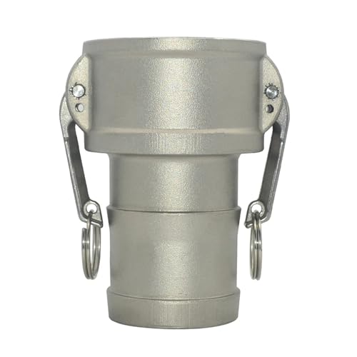 GUYTRM 304 Edelstahl 1/2 "3/4" 1 "1-1/4" 2 "3" 4 "Weiblich Männlich Camlock Fitting Adapter Barb Schnell Trennen Schlauch Pumpe Homebrew lingli(1") von Aqxyxsw