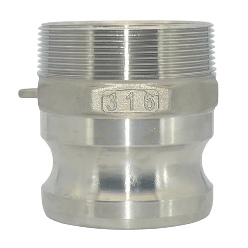 GUYTRM 304 Edelstahl 1/2 "3/4" 1 "1-1/4" 2 "3" 4 "Weiblich Männlich Camlock Fitting Adapter Barb Schnell Trennen Schlauch Pumpe Homebrew lingli(3/4") von Aqxyxsw