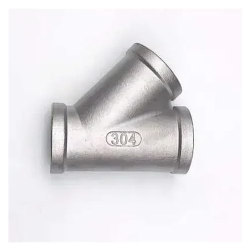 GUYTRM 304 Edelstahl Y-Wege-Innengewinde 45 Grad geneigtes T-Stück Innengewinde Dreiwege-Dreiwege-Schnittstelle Ein-Drittel-Rohre lingli(Y-45,3/8") von Aqxyxsw