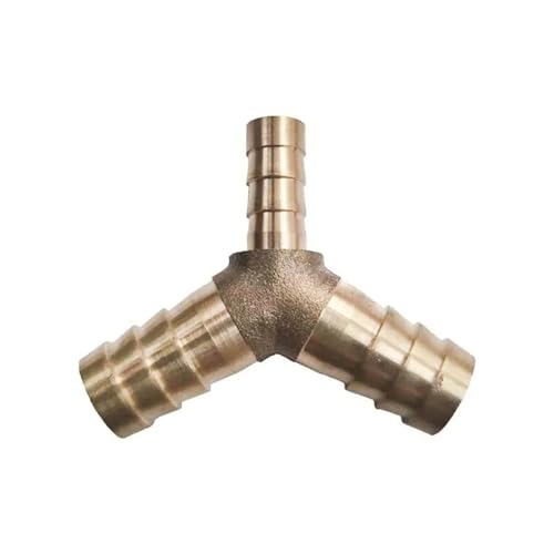 GUYTRM 4 5 6 8 10 12 14 16 25mm Schlauch Barb Reudcer Y Geformt 3 Möglichkeiten Messing Rohr Fitting Splitter Koppler adapter Stecker Wasser Gas Öl lingli(6-6-6MM_1 PC) von Aqxyxsw