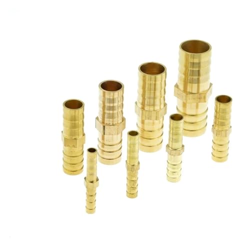 GUYTRM 4mm 5mm 6mm 8mm 10mm 12mm 14mm 16mm 19mm 25mm Schlauchanschluss Messing Widerhaken Gerader Winkel T-Stück Y 2 3 4 Weg Rohrverschraubung Anschluss lingli(Straight 2 Way,10mm) von Aqxyxsw