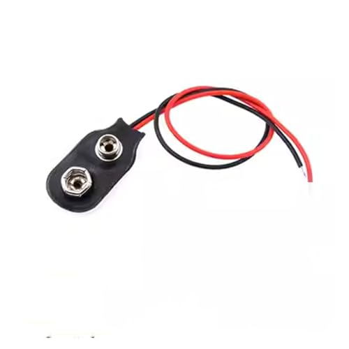 GUYTRM 5 stücke 9 V Batterie Snap Connector Clip Blei Drähte Halter Länge 15 cm lingli(I type) von Aqxyxsw