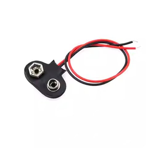 GUYTRM 5 stücke 9 V Batterie Snap Connector Clip Blei Drähte Halter Länge 15 cm lingli(T type) von Aqxyxsw