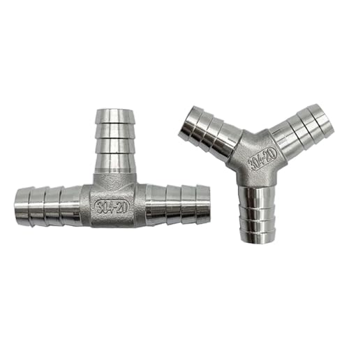 GUYTRM 6 mm 8 10 12 13 14 15 16 19 20 Schlauchanschlussstück T-Stück YTL Typ 3 Dreiwege-Rohrverschraubung aus Edelstahl 304 lingli(Y-Type,12MM_OTHER) von Aqxyxsw